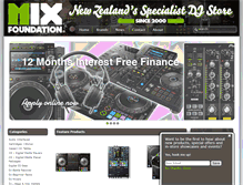 Tablet Screenshot of mixfoundation.co.nz